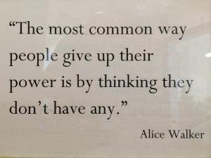 Alice Walker on power